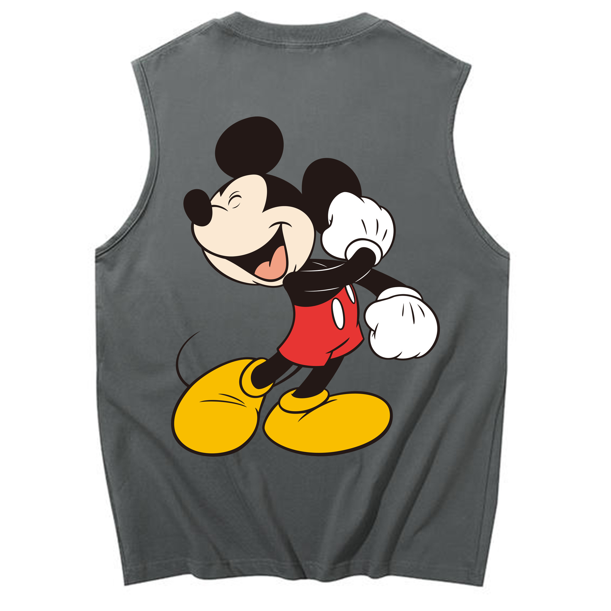 （画像用） ミッキーマウス Mickey Mouse コットン100％タンクトップ（背面プリント）